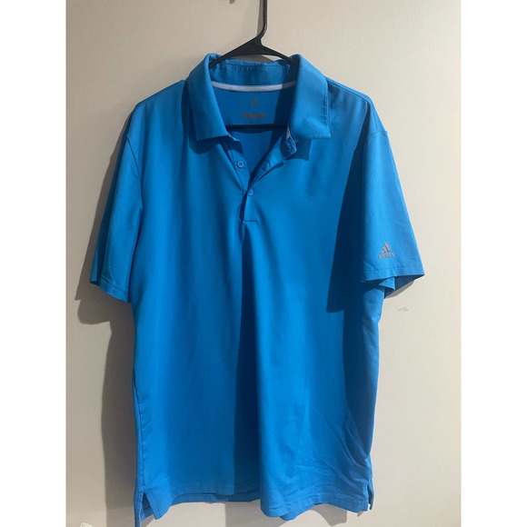 Men’s Large Blue Adidas Golf Polo - Picture 1 of 3